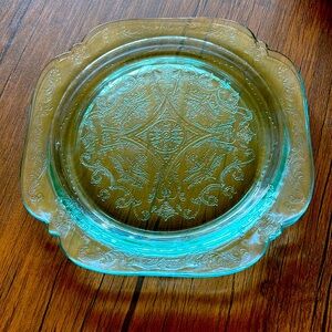 VTG Indiana Glass Federal Madrid Dinner Plates Aqua Sold in Set of 2 (have4 sets